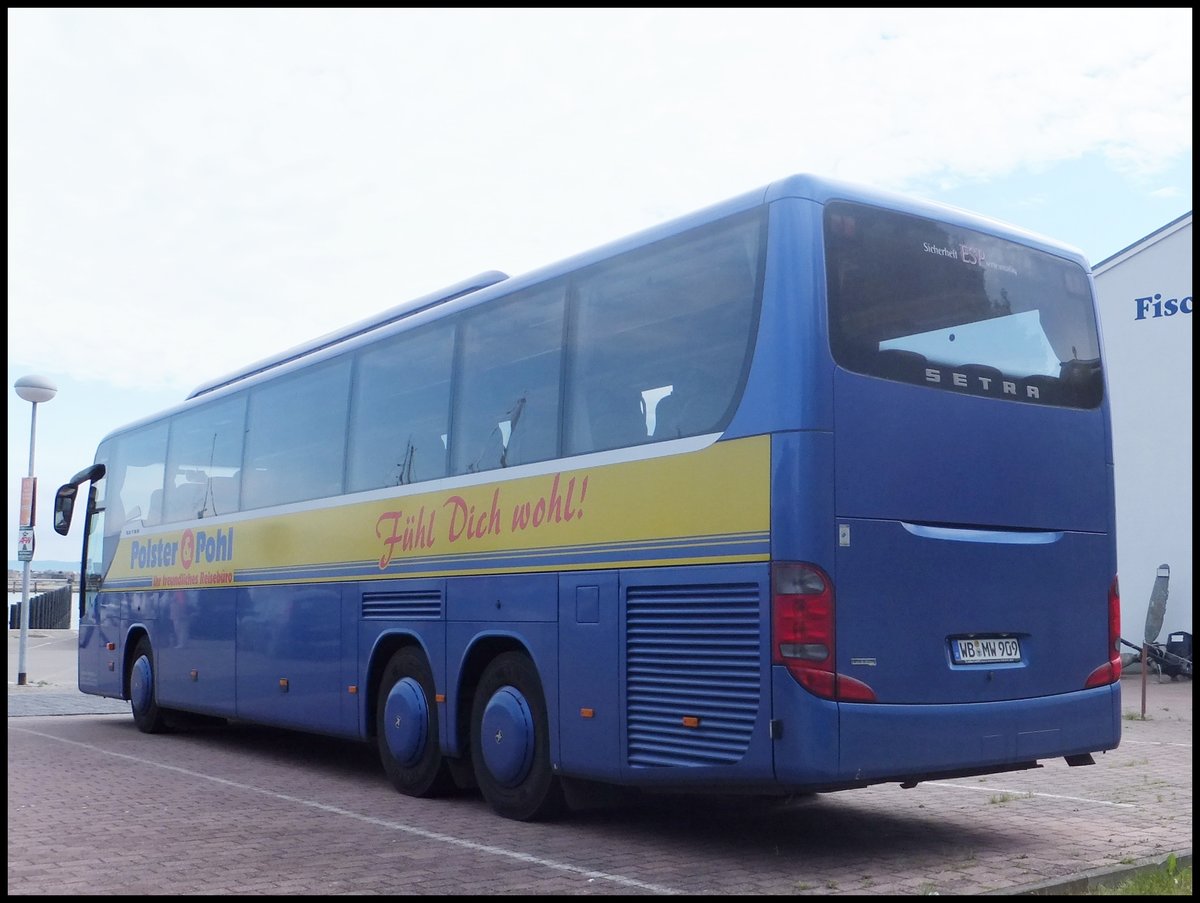 Setra 416 GT-HD von Wricke Touristik aus Deutschland im Stadthafen Sassnitz.