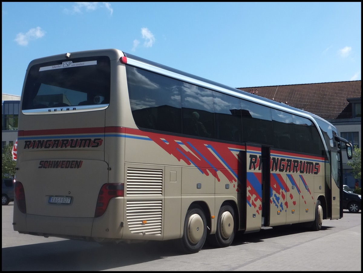 Setra 416 HDH von Ringarums aus Schweden in Sassnitz.