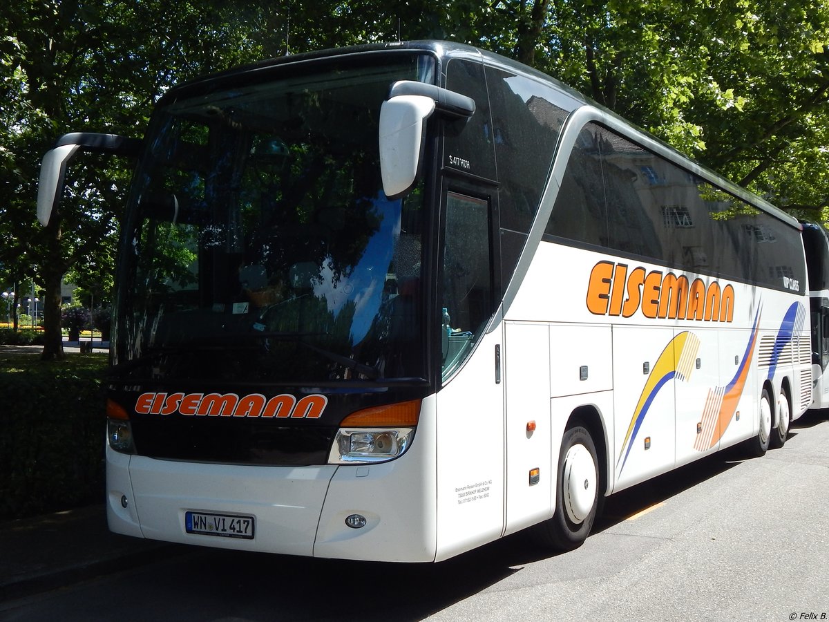 Setra 417 HDH von Eisemann aus Deutschland in Karlsruhe.