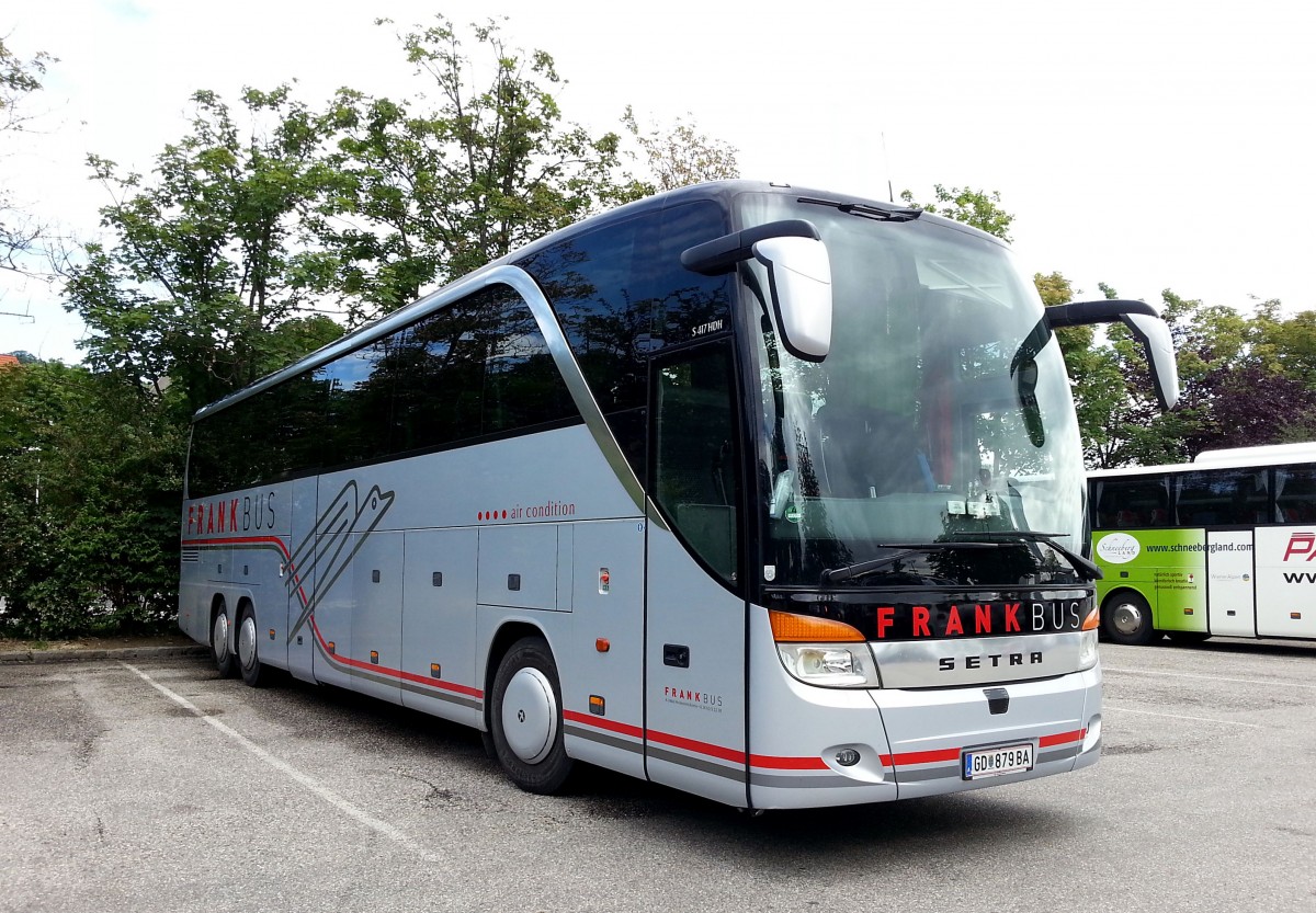 Setra 417 HDH von Frank Bus aus �sterreich im Juni 2015 in Krems.