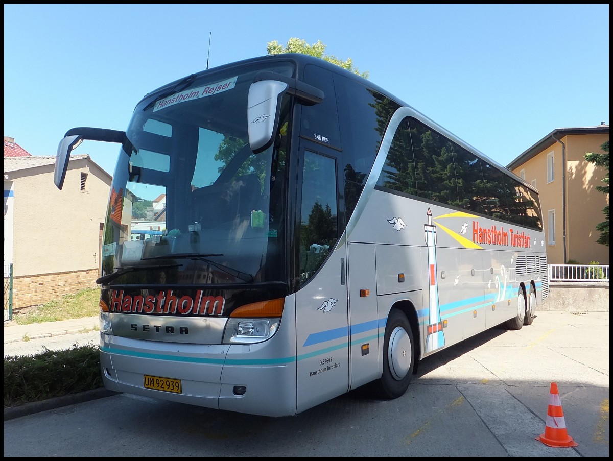 Setra 417 HDH von Hanstholm aus D�nemark in Sassnitz.