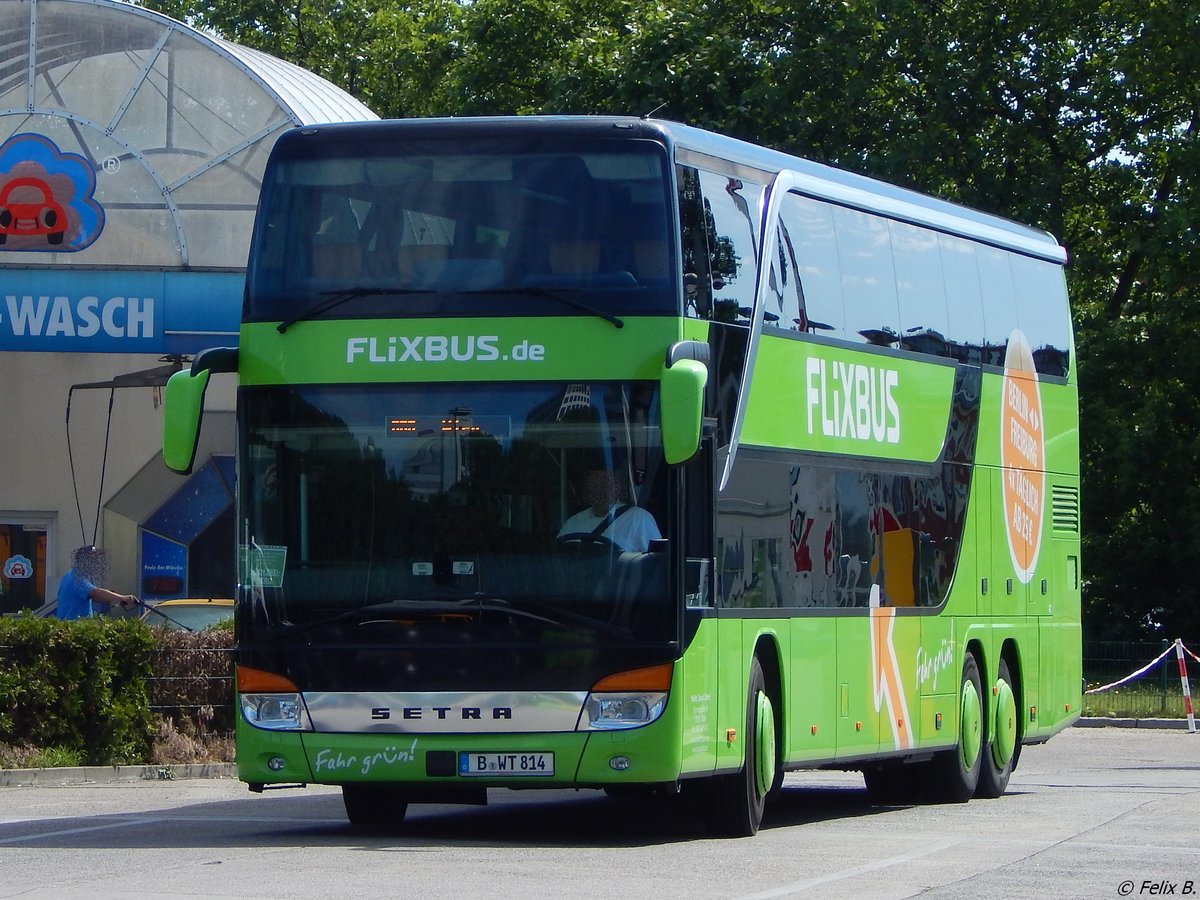 Setra 431 DT von Flixbus/Wörlitz Tourist aus Deutschland in Berlin.