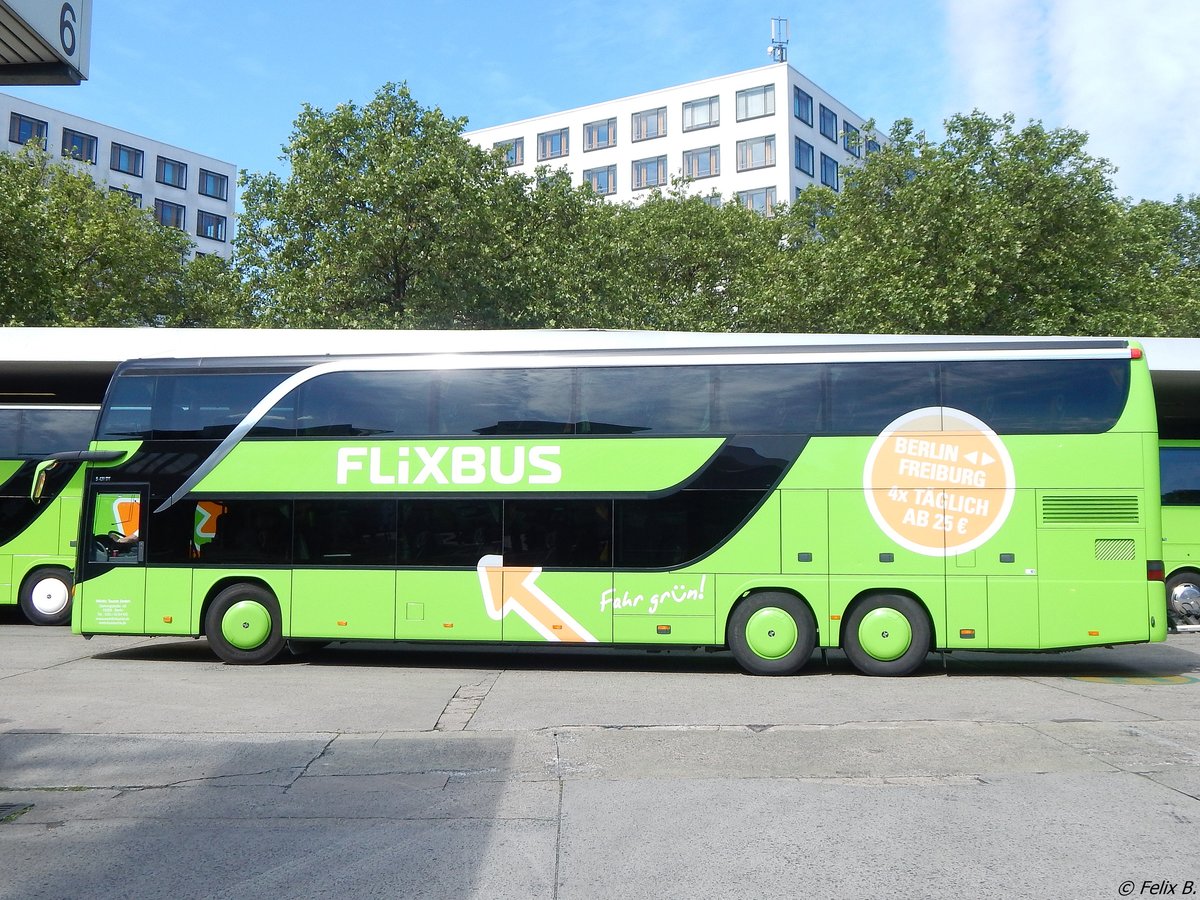 Setra 431 DT von Flixbus/Wörlitz Tourist aus Deutschland in Berlin.