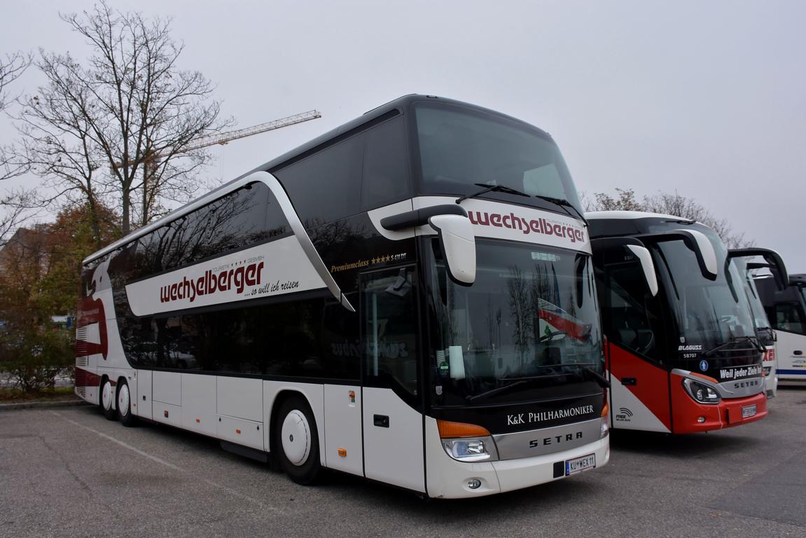 Setra 431 DT von Wechselberger Reisen aus �sterreich am 20.10.2017 in Krems gesehen.