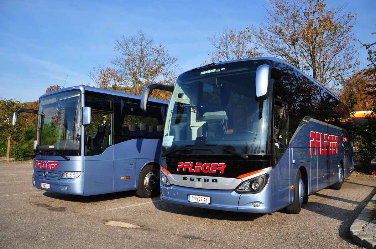 Setra 511 HD von Pfleger Reisen aus �sterreich in Krems.