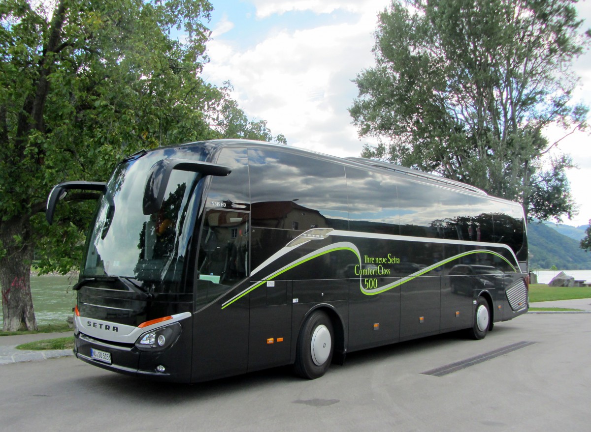 SETRA 515 HD aus der BRD im September 2013 in Weissenkirchen / Nieder�sterreich gesehen.
