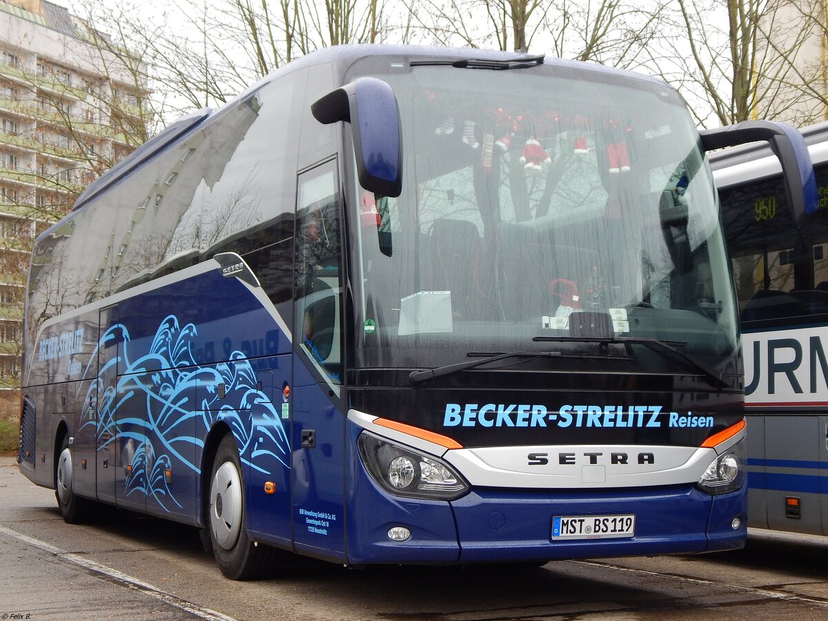 Setra 515 HD von Becker-Strelitz Reisen aus Deutschland in Neubrandenburg.