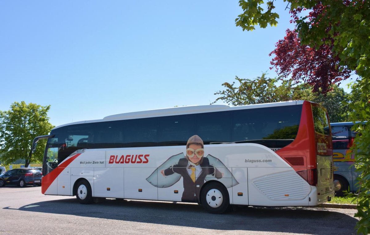 Setra 515 HD von Blaguss Reisen aus �sterreich in Krems.