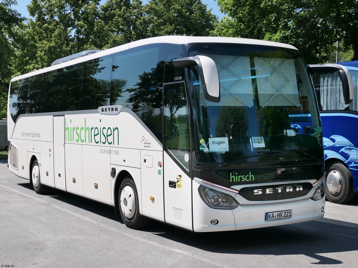 Setra 515 HD von Hirsch Reisen aus Deutschland in Stralsund.