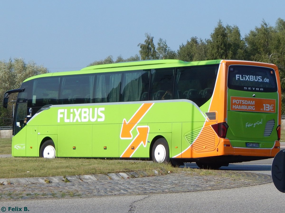 Setra 516 HD von Flixbus/Thors Reisen aus Deutschland in Rostock.