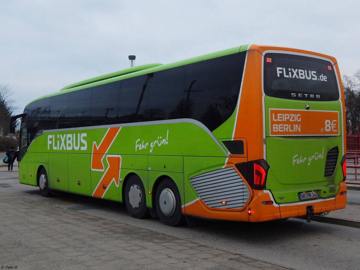 Setra 516 HD von Flixbus/Wricke Touristik aus Deutschland in Neubrandenburg.