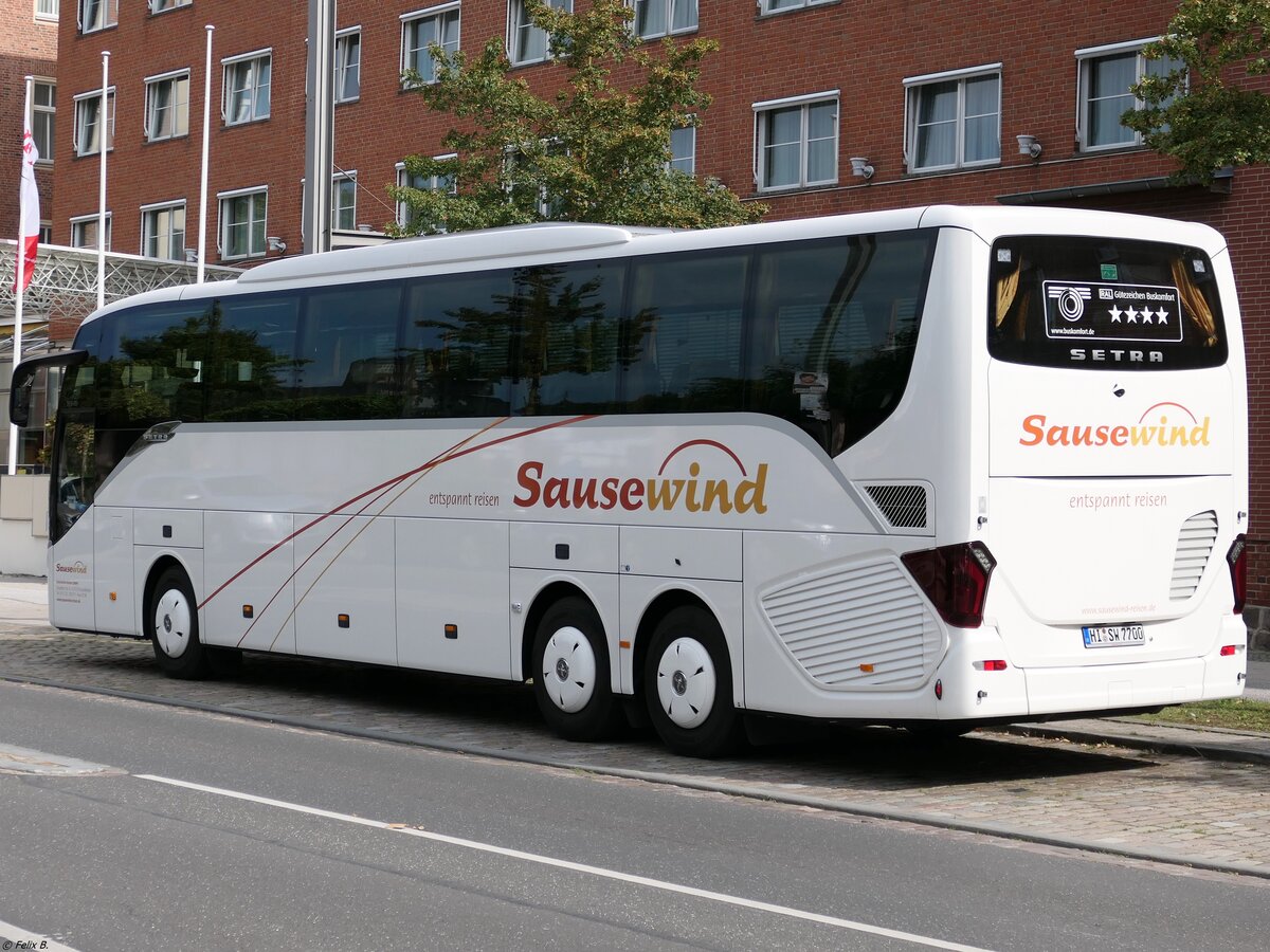 Setra 516 HD von Sausewind aus Deutschland in Stralsund.