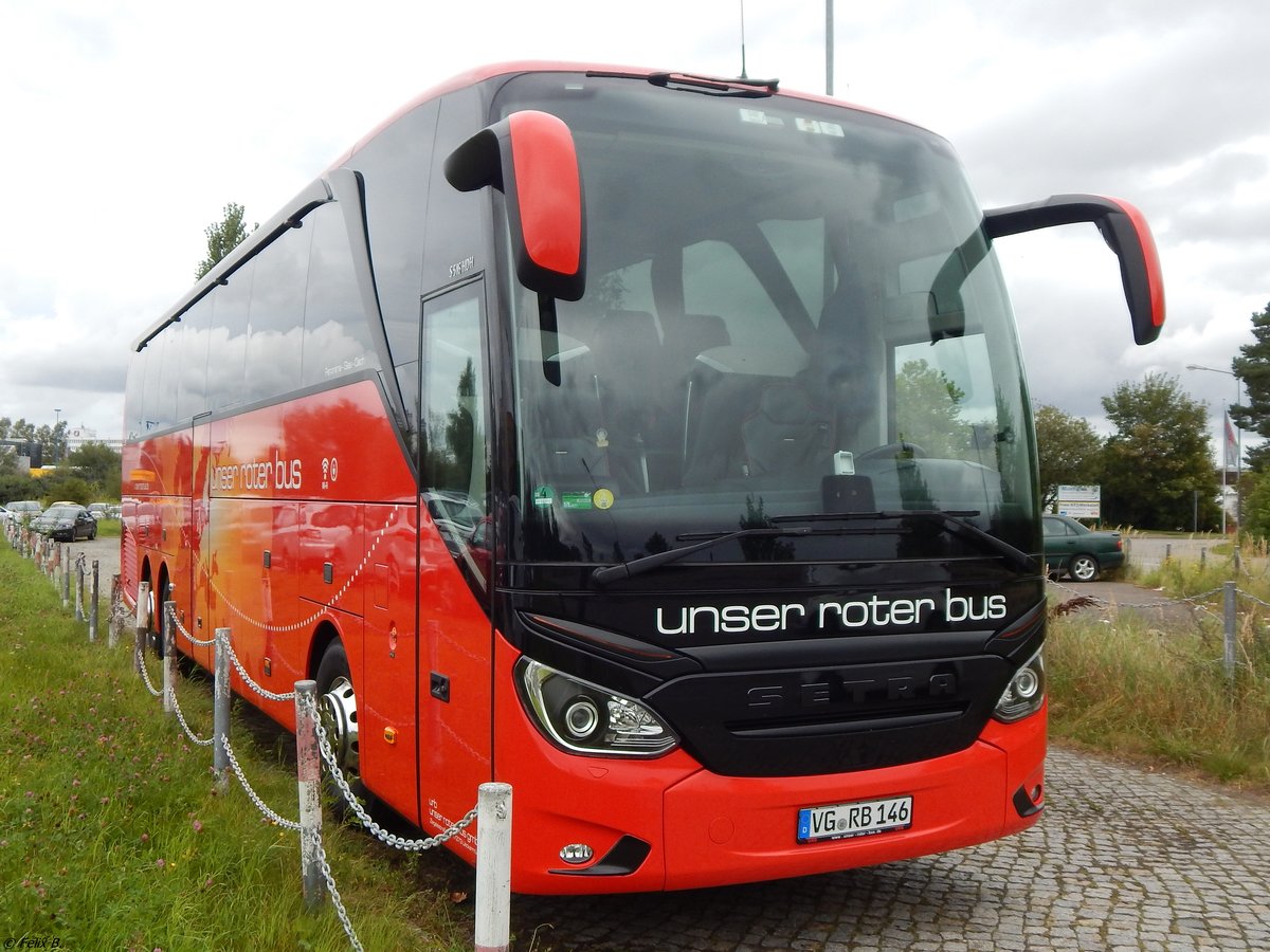 Setra 516 HDH von URB aus Deutschland in Rostock.