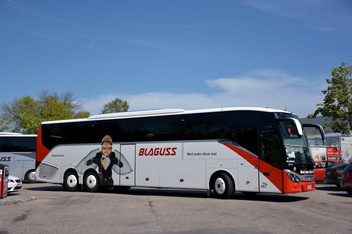 Setra 517 HD von Blaguss Reisen aus �sterreich 2017 in Krems.
