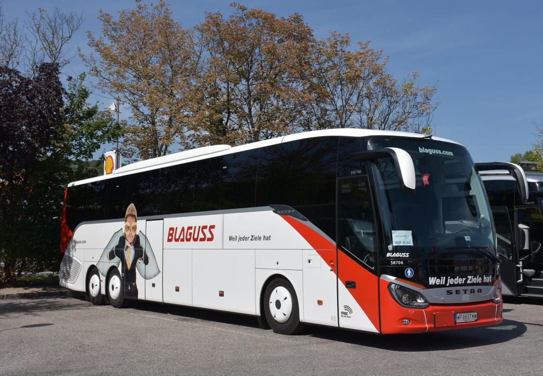 Setra 517 HD von Blaguss Reisen aus �sterreich 2017 in Krems.