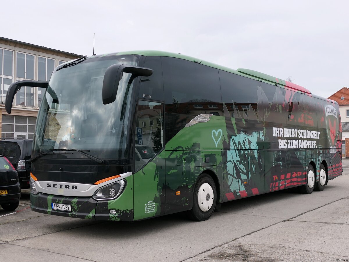 Setra 517 HD von Taxi Wedow aus Deutschland (ex Hauser/D) in Greifswald.