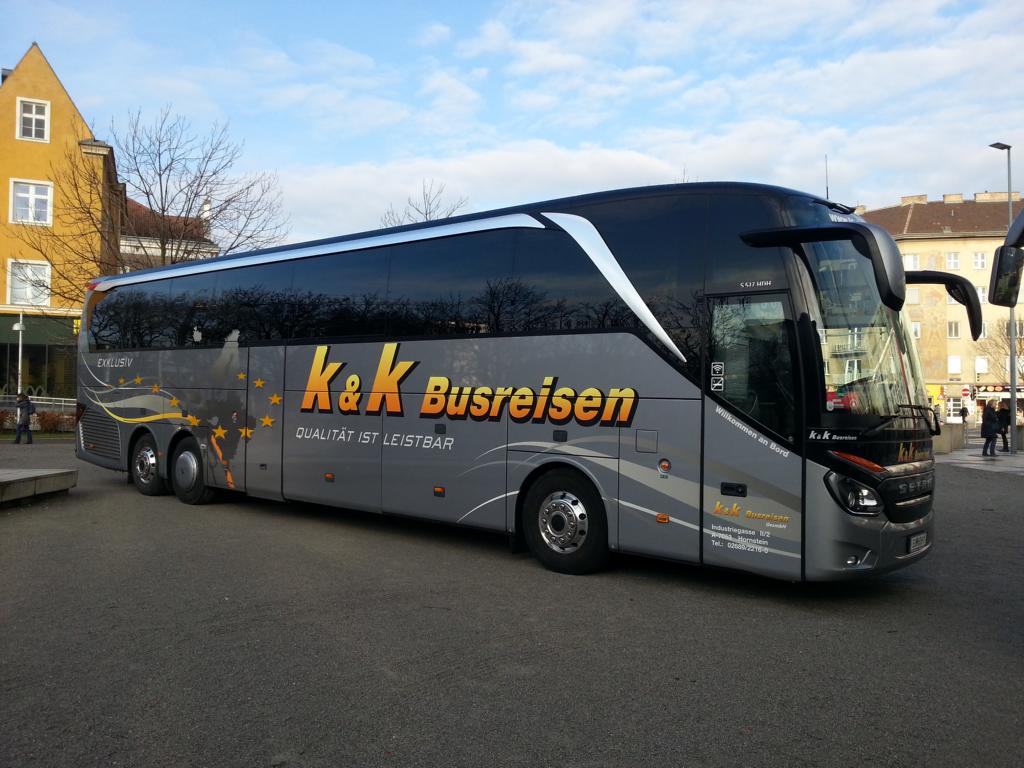 Setra 517 HDH von K & K Busreisen aus sterreich 01/2018 in Wien gesehen.