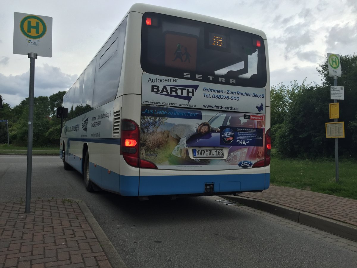 Setra s 412 UL von der VVR aus Grimmen (ehem. KVG)