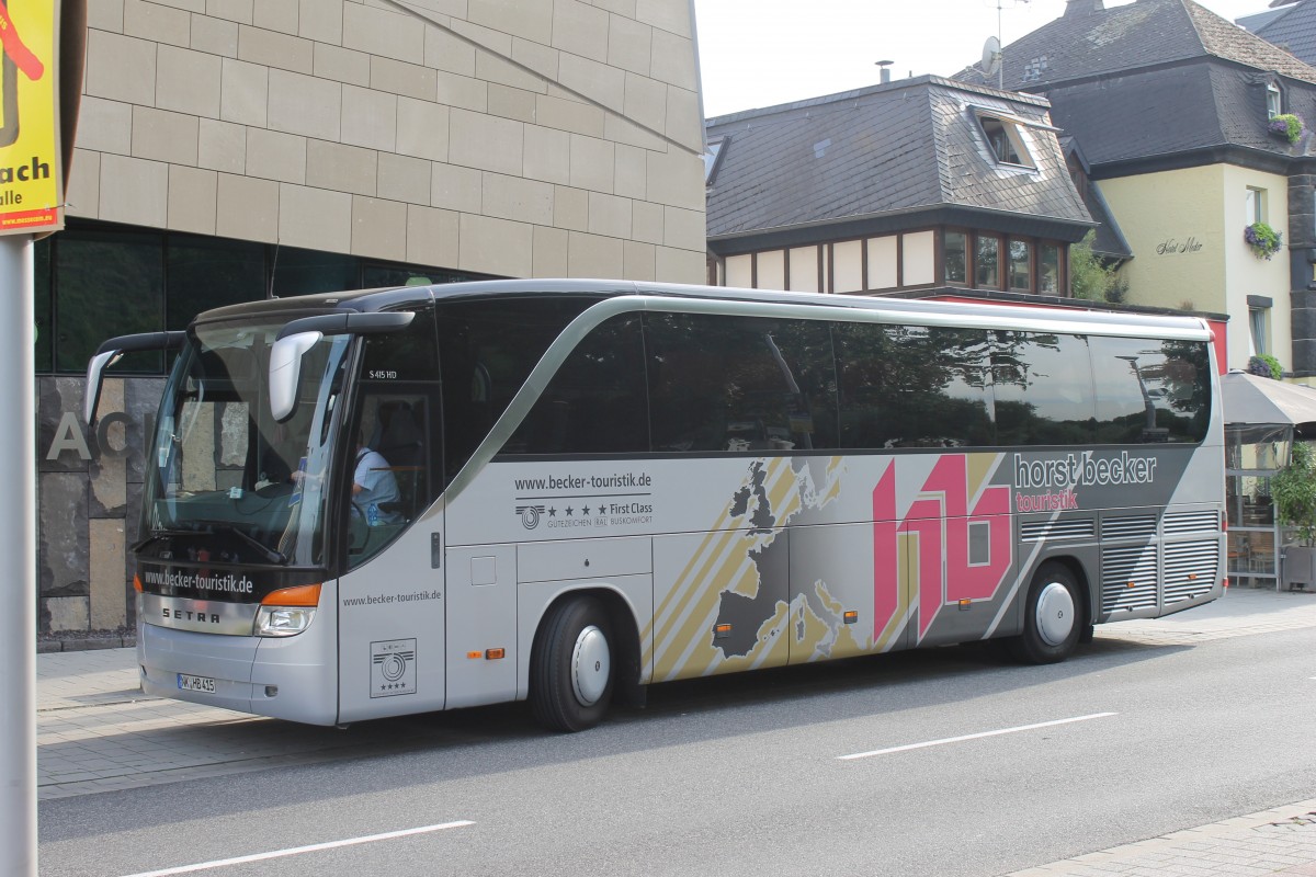 Setra S 415 HD von Horst Becker Touristik aus Spiessen in Andernach am 29.08.2013