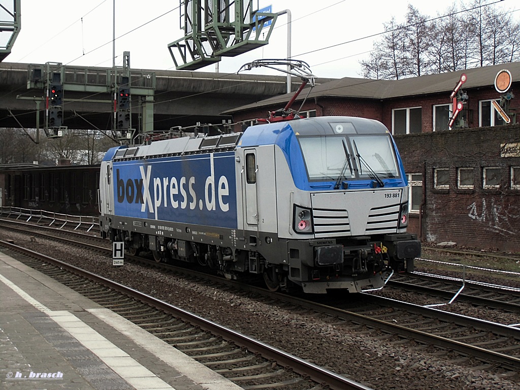 SIEMENS-VECTRON 193 881 fuhr lz am 17.03.14 durch hh-harburg
