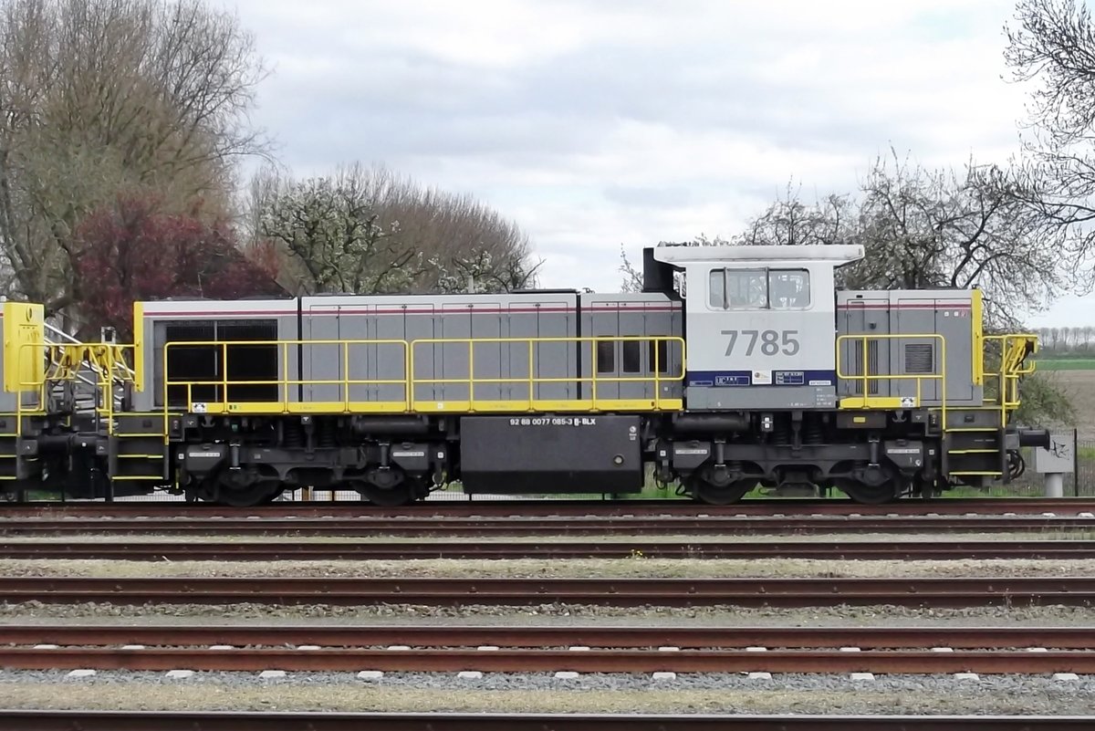 SNCB 7785 steht am 17 April 2015 in Lage Zwaluwe.