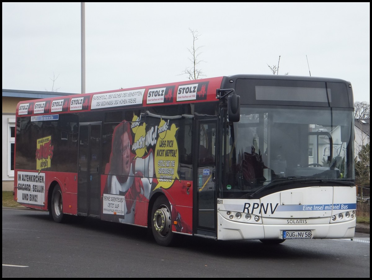 Solaris Urbino 12 der RPNV in Sassnitz.