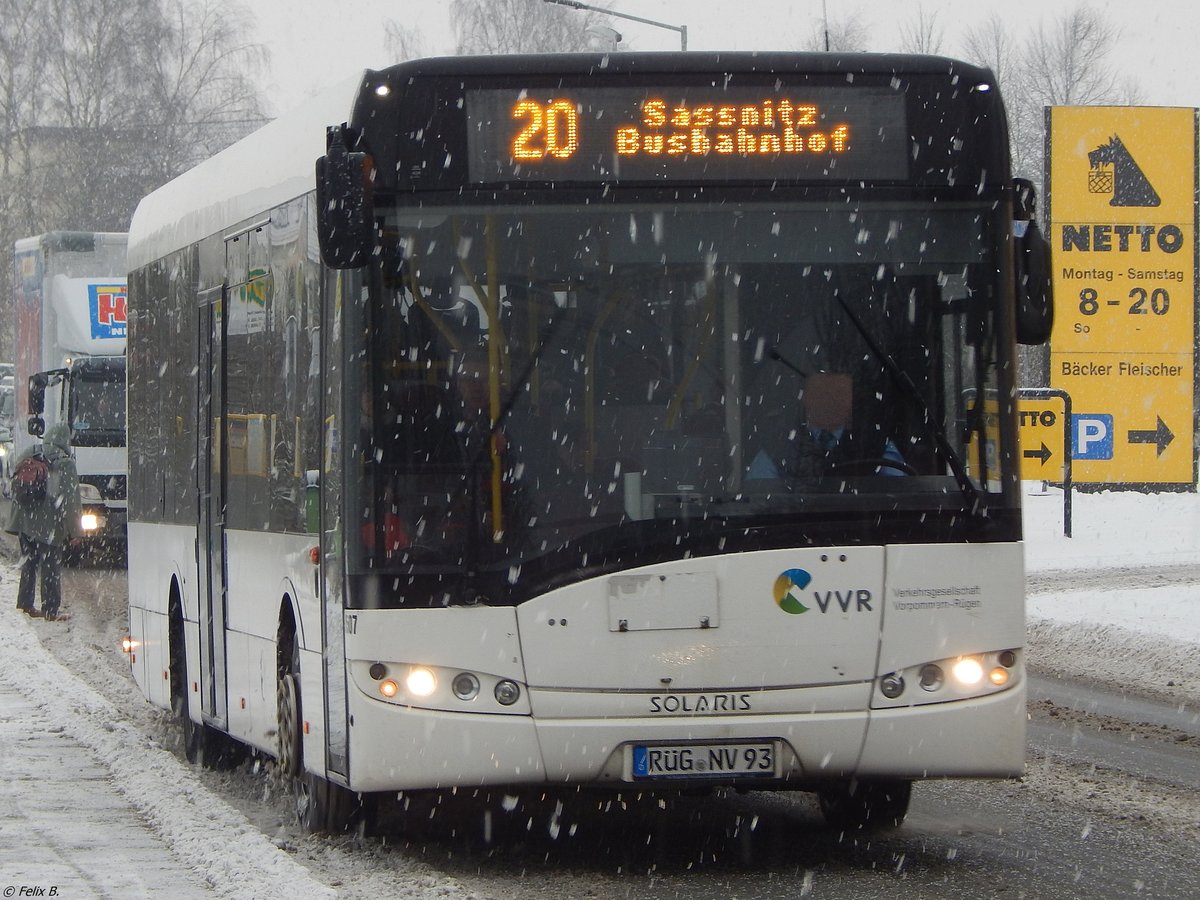 Solaris Urbino 12 der VVR in Sassnitz.