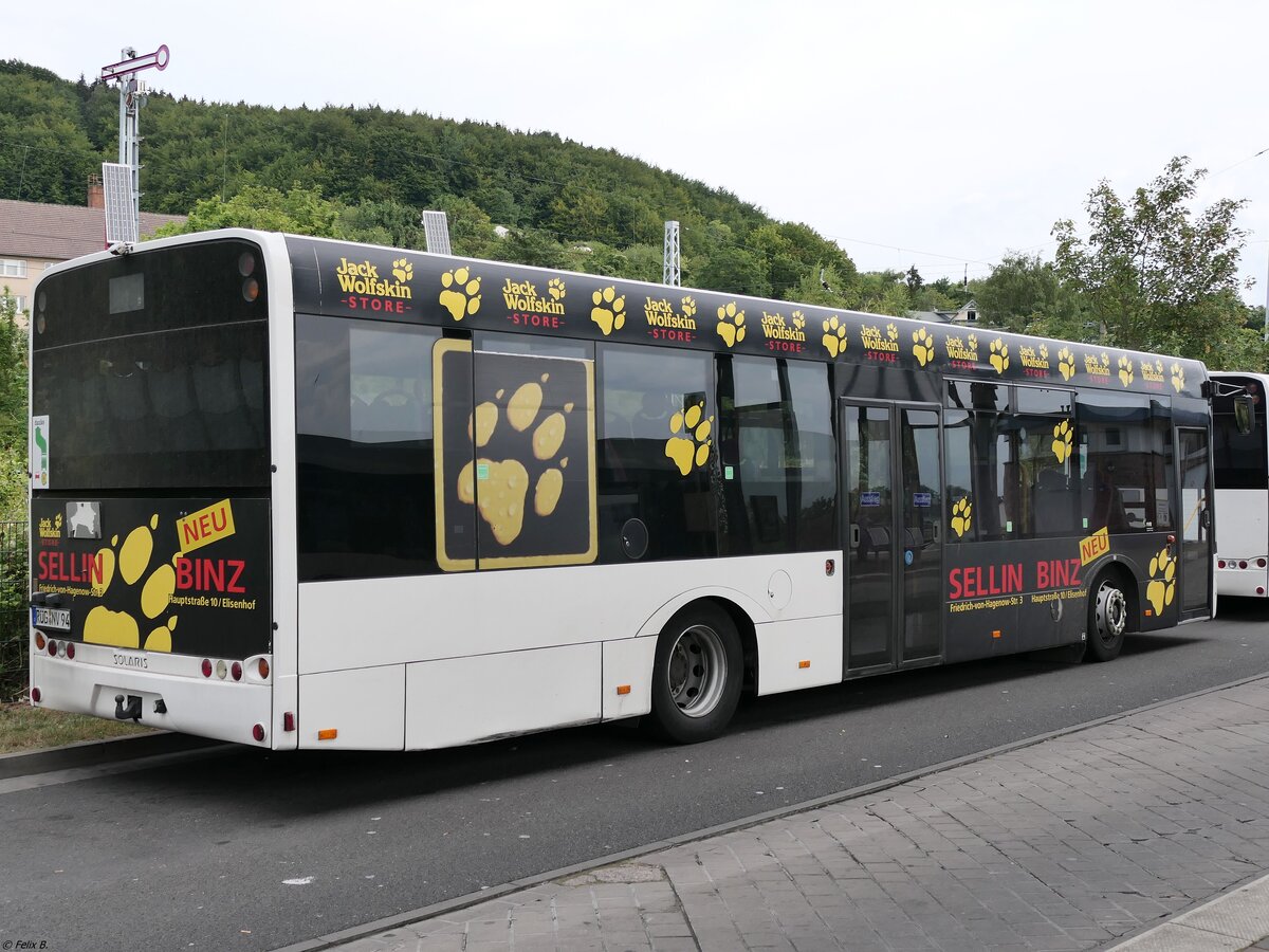 Solaris Urbino 12 der VVR in Sassnitz. 