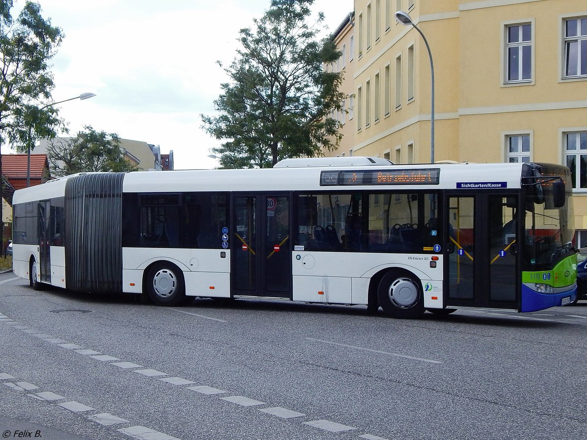 Solaris Urbino 18 der Beelitzer Verkehrs- und Servicegesellschaft mbH in Potsdam. 