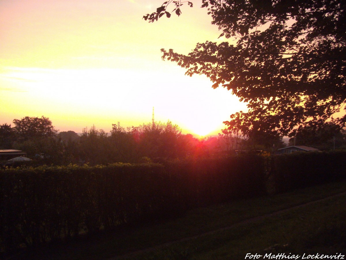 Sonnenaufgang �ber R�gen am 7.9.14