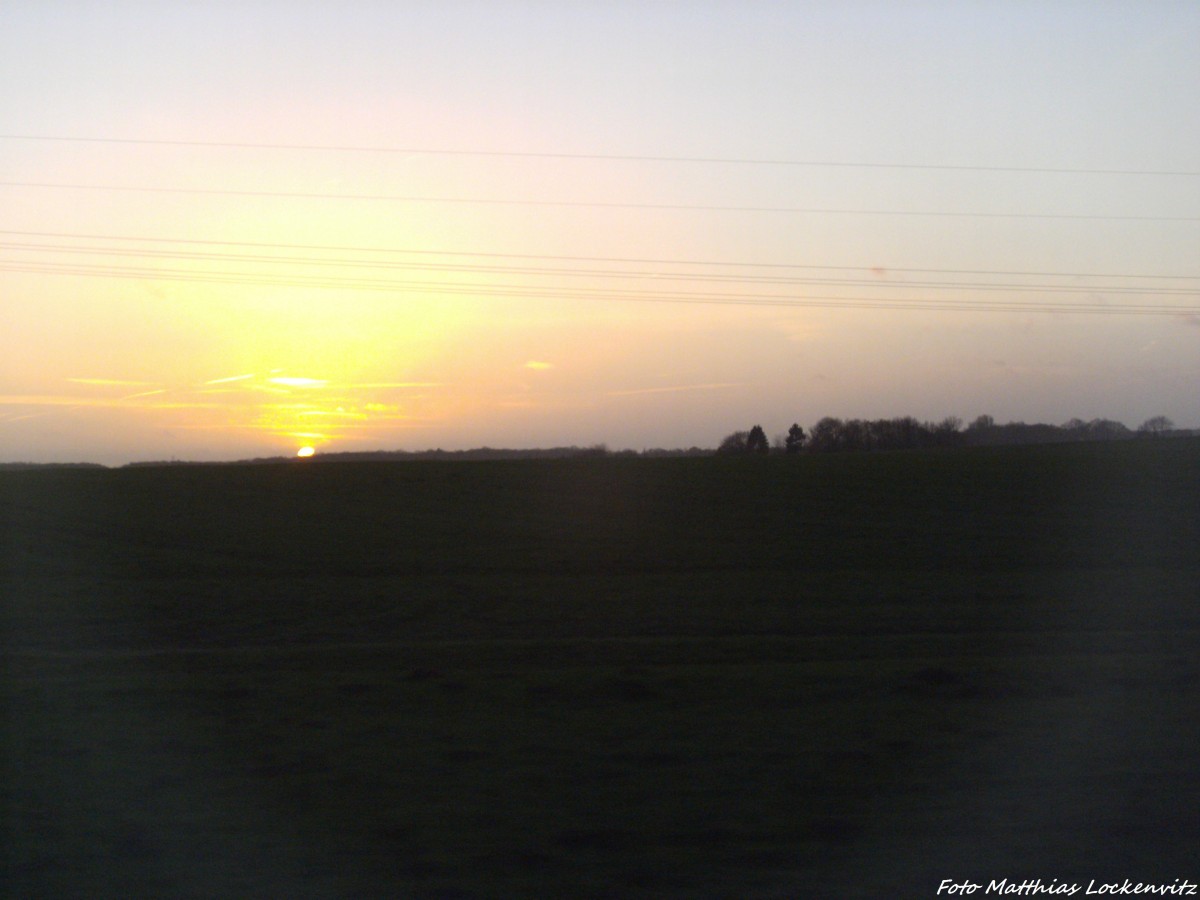 Sonnenuntergang �ber R�gen am 28.11.13