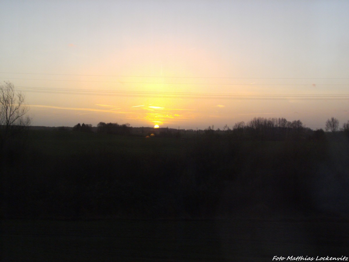 Sonnenuntergang �ber R�gen am 28.11.13