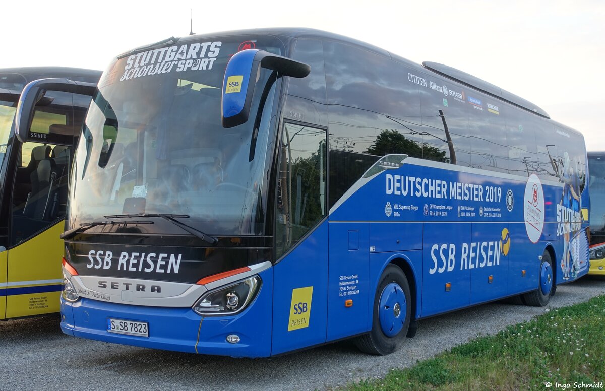 SSB Reisen aus Stuttgart | Teambus Allianz MTV Stuttgart | Nr. 7823 | S-SB 7823 | Setra 515 HD | 15.05.2020 in Stuttgart