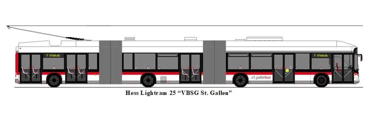 St. Gallerbus, St. Gallen - Hess Lightram 25