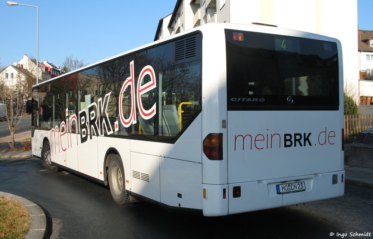 Stadtwerke Hof | HofBus | Nr. 23 | HO-CN 23 | Mercedes-Benz Citaro | 29.11.2011 in Hof