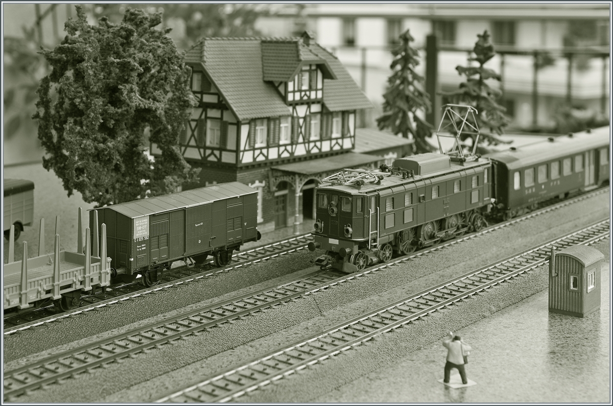 Stellprobe für mein Diorama Büren an der Aare 1944. 

26. April 2021