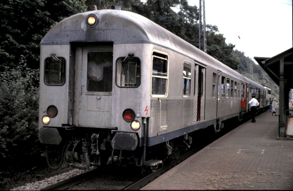 Steuerwagen Silberling 1. Serie in Karthaus im September 1992.