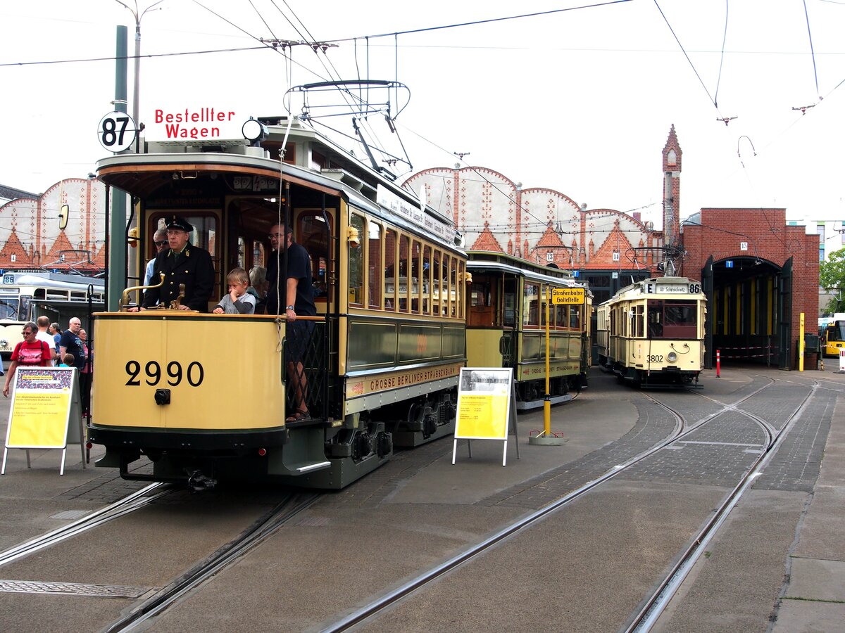 Straßenbahn / Stadtverkehr; Berlin;    TD Nr.2990 von Herbrand Baujahr 1910 in Berlin-Köpenick am 08.09.2018. 