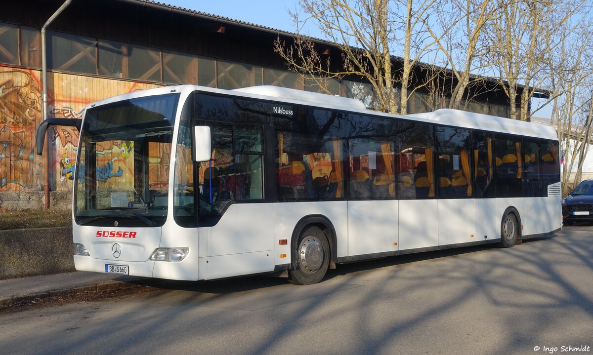 Süsser Reisen & Transport aus Deckenpfronn | BB-S 660 | Mercedes-Benz Citaro Facelift LE MÜ | 07.03.2021 in Sindelfingen