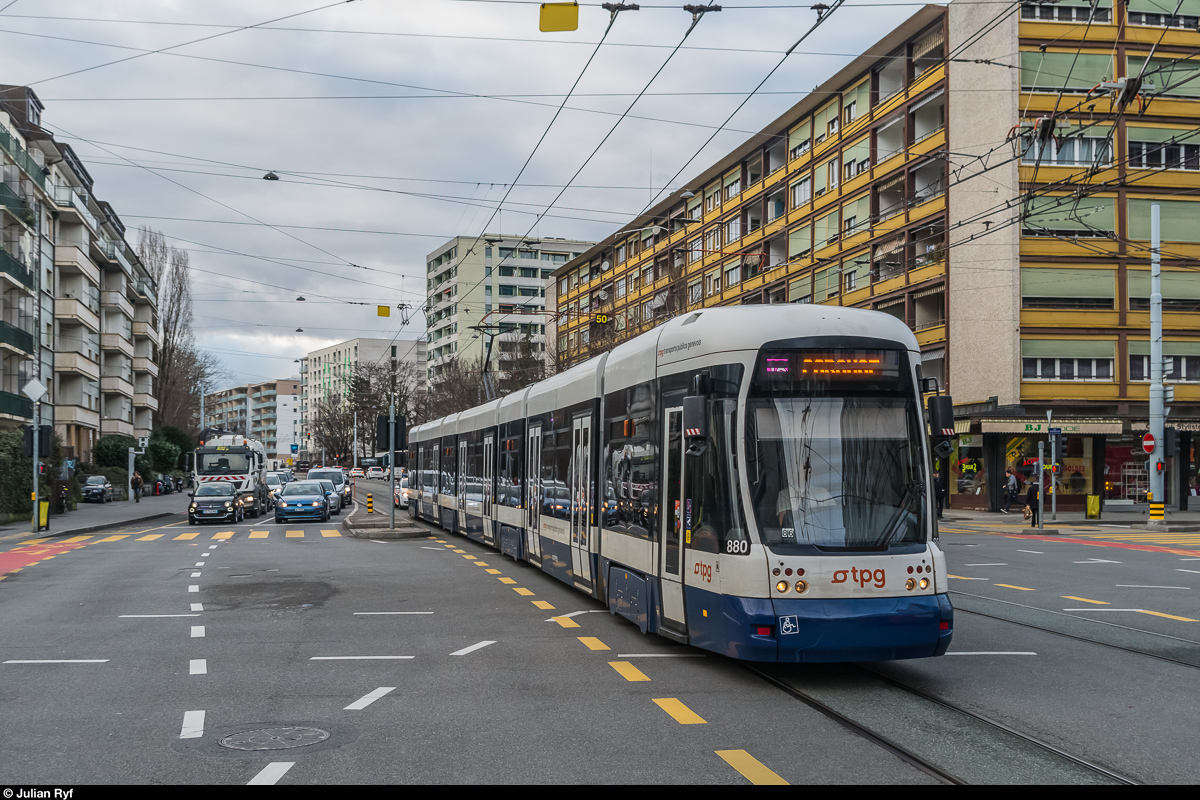 TPG, Flexity 880, 6. Februar 2017