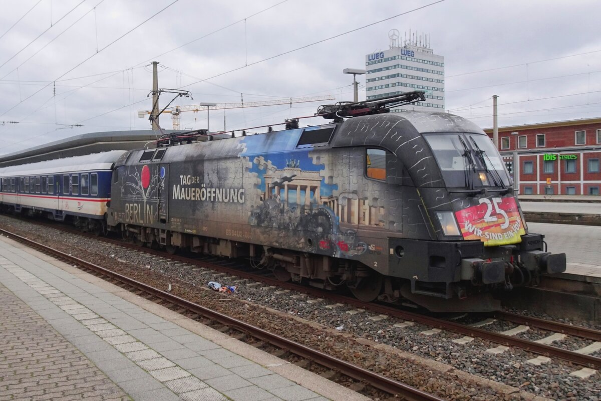 TX Log U2-060 speilt ein Gastspiel mit ein Abellio-Ersatzzug in Bochum Hbf am 14 Februiari 2022. 
