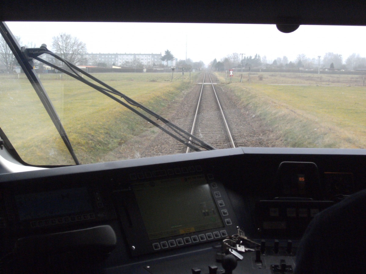 Unterwegs mit OLA VT 0010 nach Ueckerm�nde Stadthafen am 14.12.13