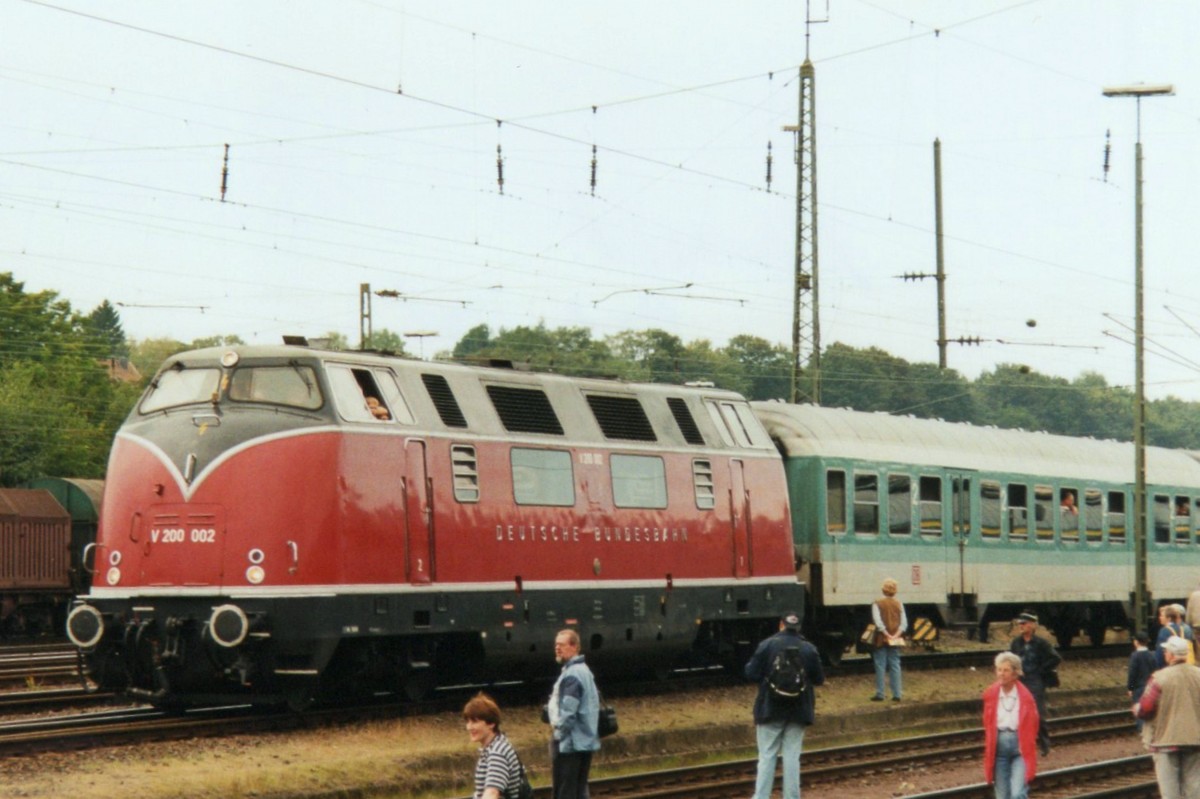 V 200 002 war in Aachen West am 10 September 1999 w�hrend ein Offener Tur Tag.