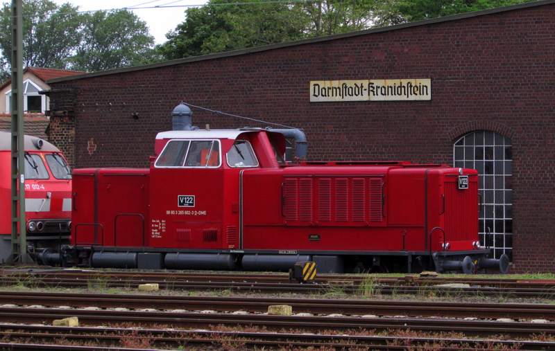 V122 des Eisenbahnmuseum Darmstadt Kranichstein stand am 27.Mai.2014 auf dem Gel�nde des Museums