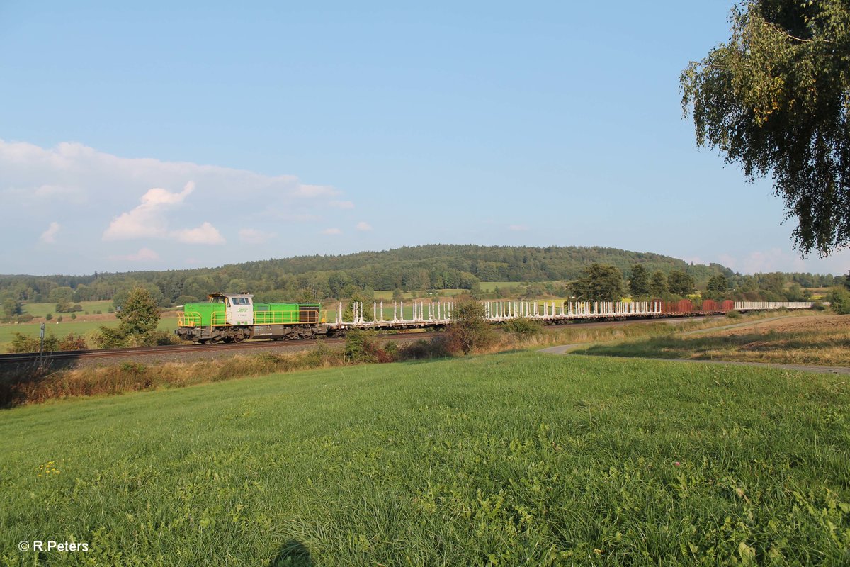 V1700.03 alias 277 004 zieht den DGS 47399 Wiesau - Cheb bei Lengenfeld. 24.09.16