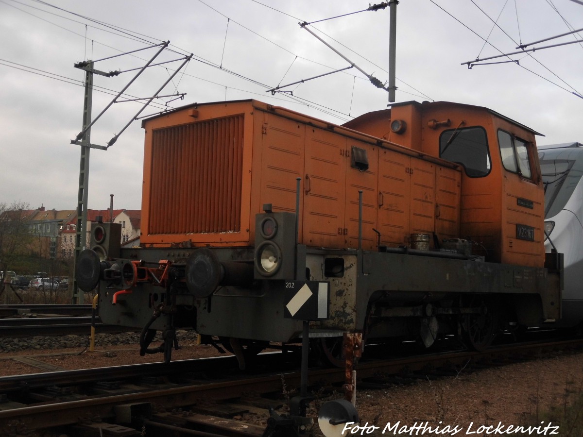 V23 167 au�erhalb des SFW Delitzsch fotografiert am 7.12.15