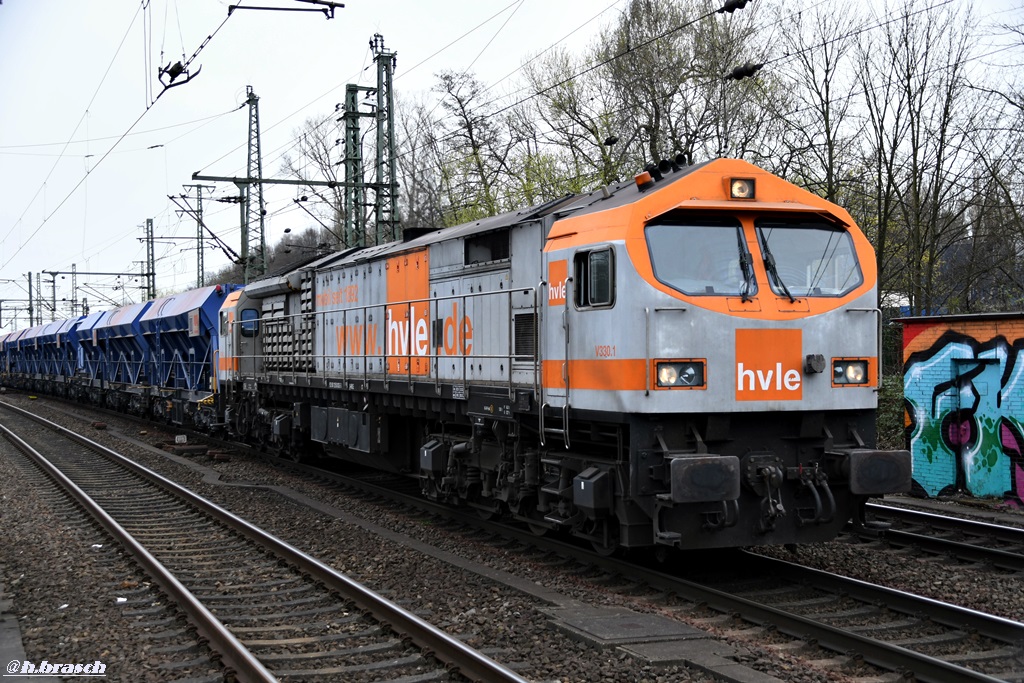 V330.1/250 002-3 ist mit einen ganzzug durch hh-harburg gefahren,02.04.19