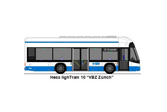 VBZ Z�rich - Nr. 340/ZH 956'340 - Hess lighTram 10