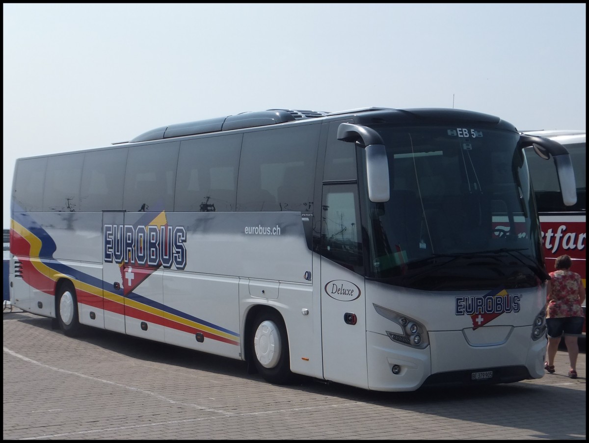 VDL Futura von Eurobus aus der Schweiz im Stadthafen Sassnitz.