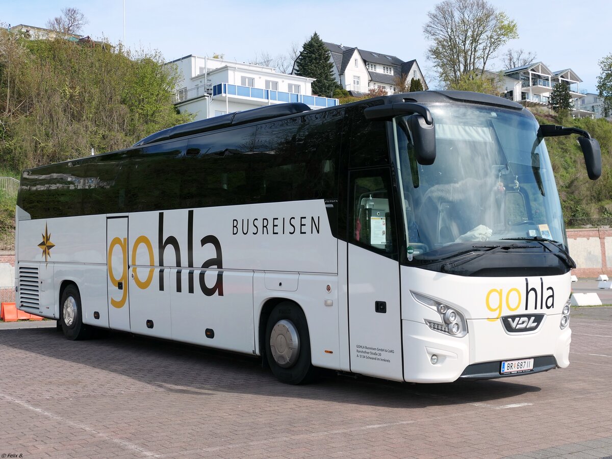 VDL Futura von Gohla aus Österreich im Stadthafen Sassnitz.
